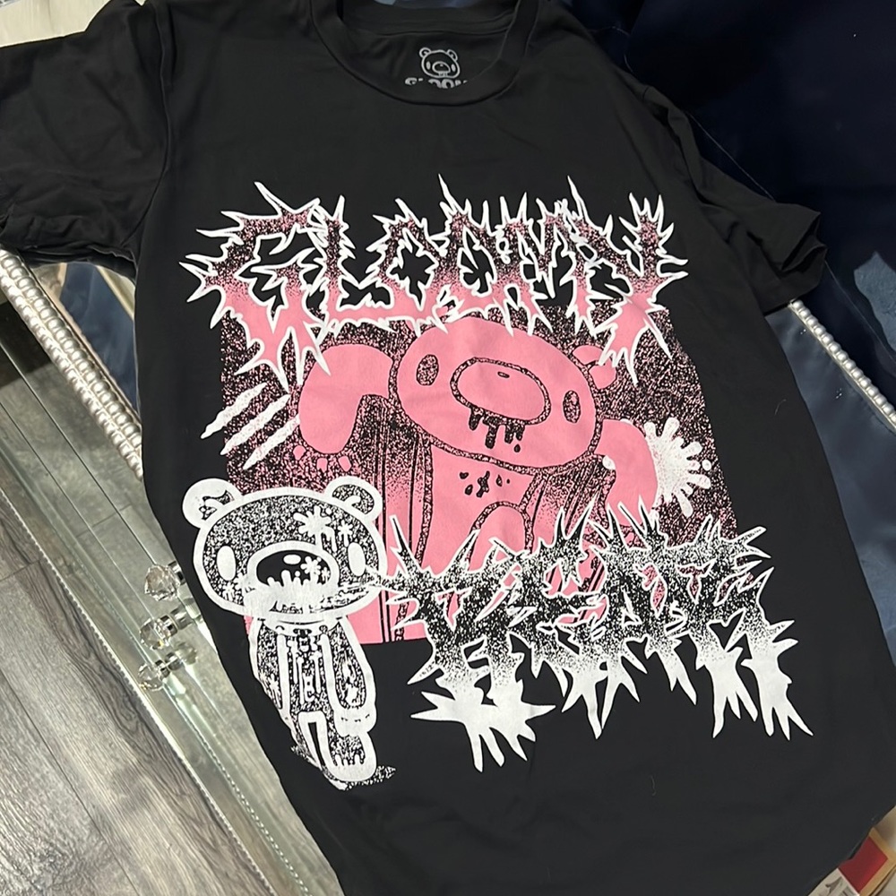 💗Gloomy Bear Metal Boyfriend Fit Girls T-Shirt - Picture 2 of 6